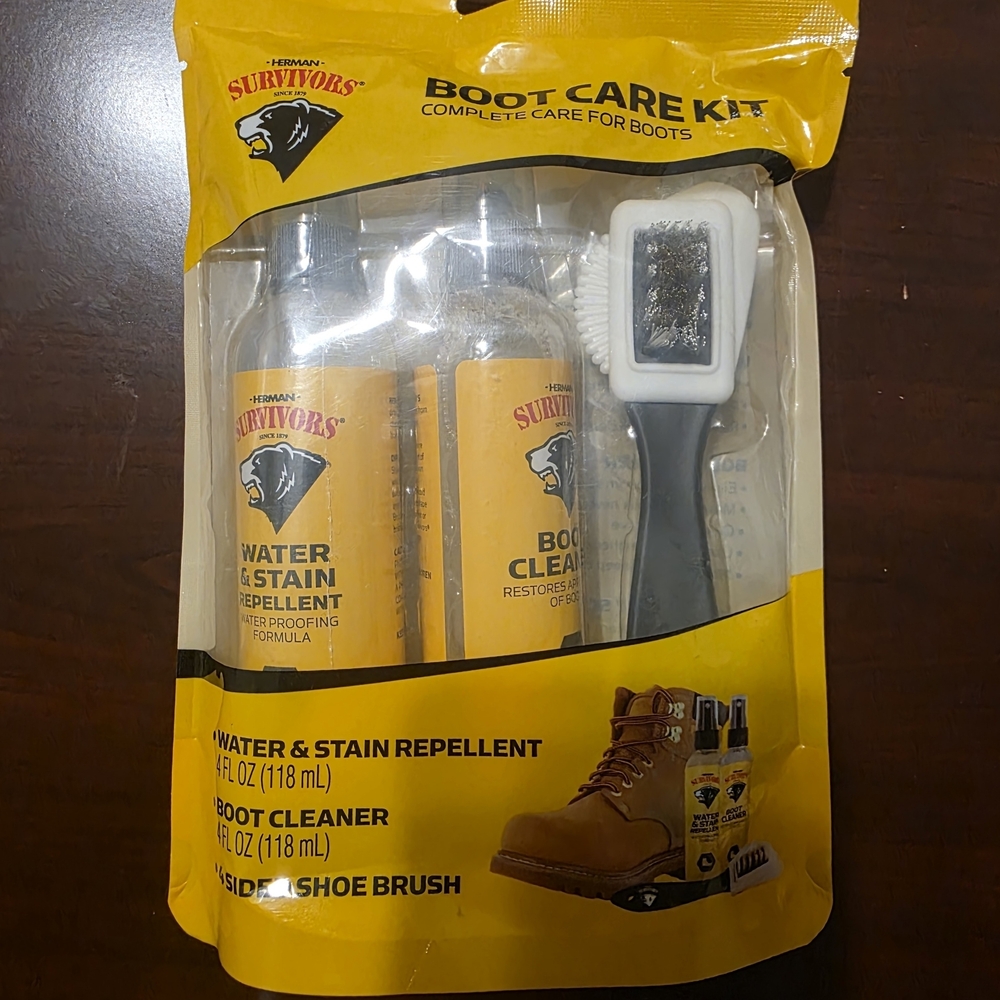 Survivor's Boot Care Kit - Yellow Water & Stain Repellent + Cleaner - Picture 3 of 3